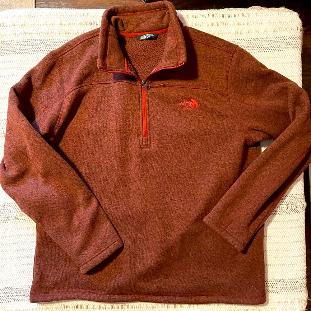 The North Face Quarter Zip Sherpa Lined Sweatshirt